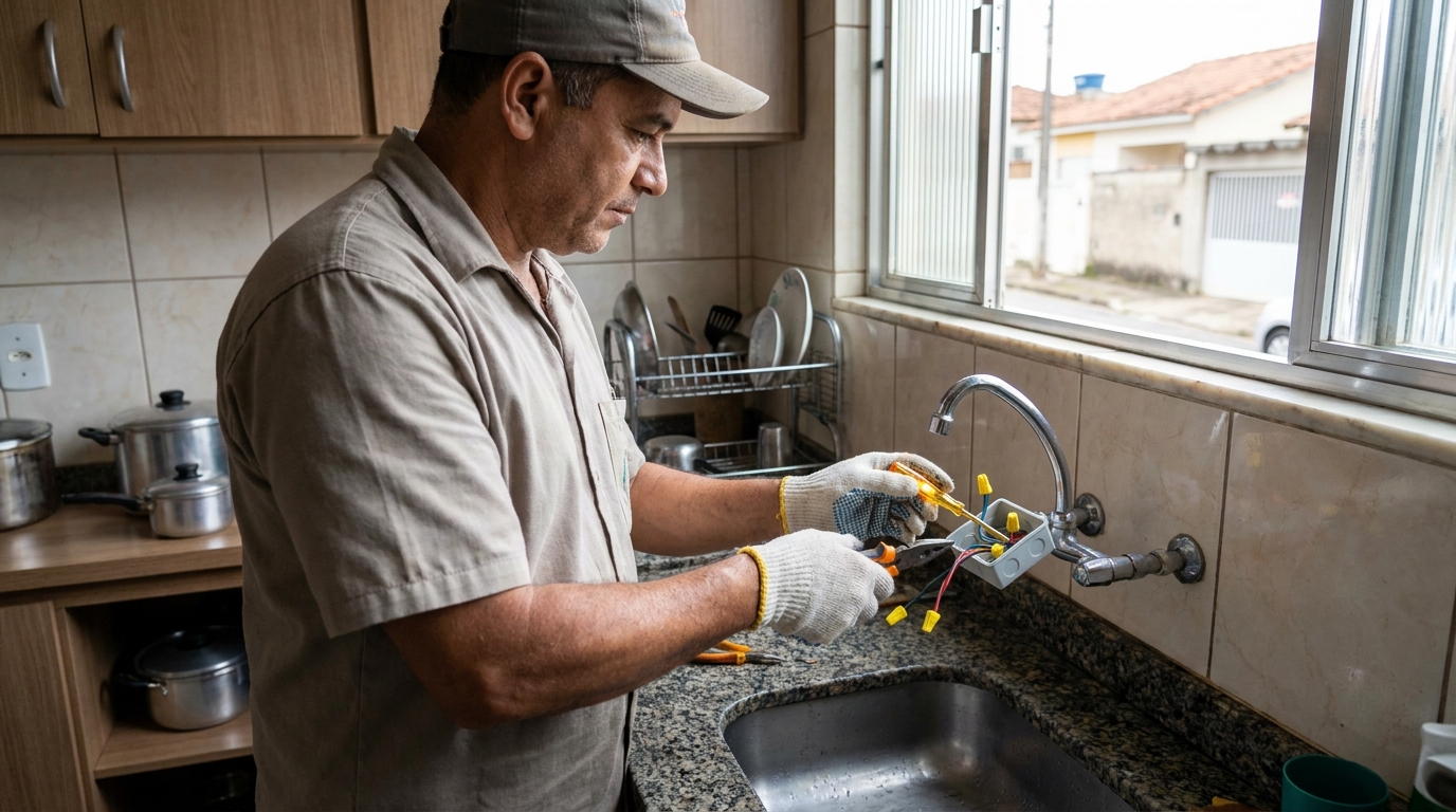 Troca de Torneira Elétrica e da Resistência